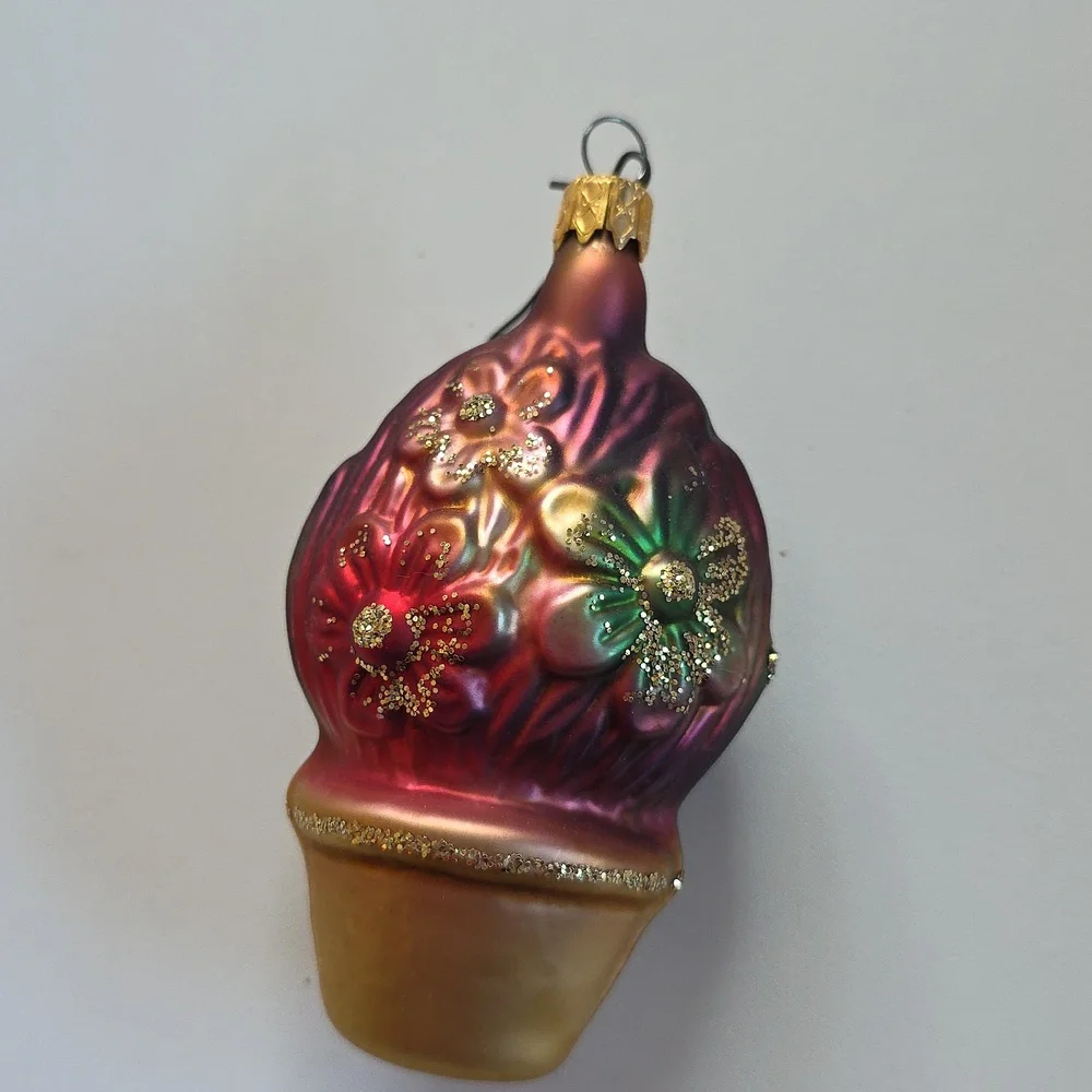 Vintage Christmas Ornaments - Festive Glass Ornament Set - Multicolor